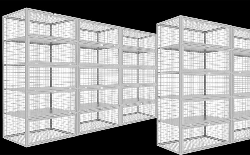 metal wire mesh military storage lockers