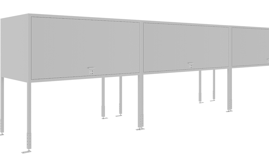 Metal parking garage storage locker,over car bonnet storage