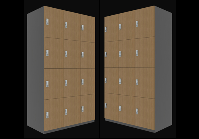SFS Wooden Storage Locker Storage Goods with Twelve Doors SFS-WSL-002