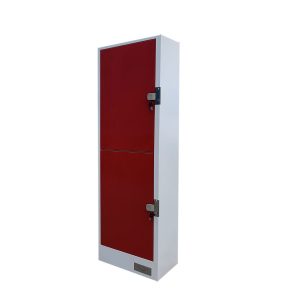 SFS Metal Coin Locker for Storage Luggages with Two-Doors in Red-SFS-CL-006