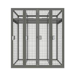 SFS-MSL-017-metal wardrobe-001 Metal Wardrobe locker in wire mesh structure