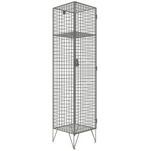 SFS-MSL-026-wire mesh locker-001 stainless steel mesh locker for single person