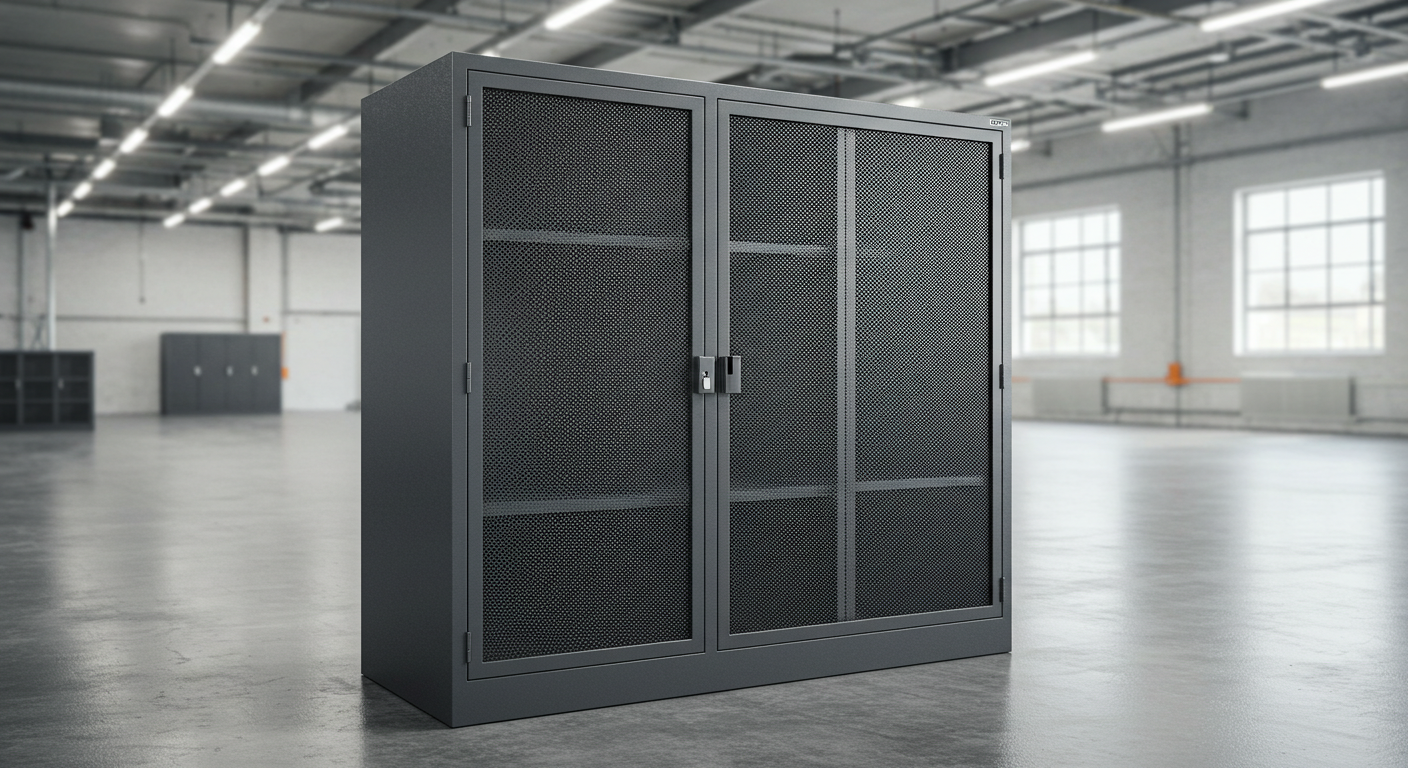 commercial locker mesh cabinet