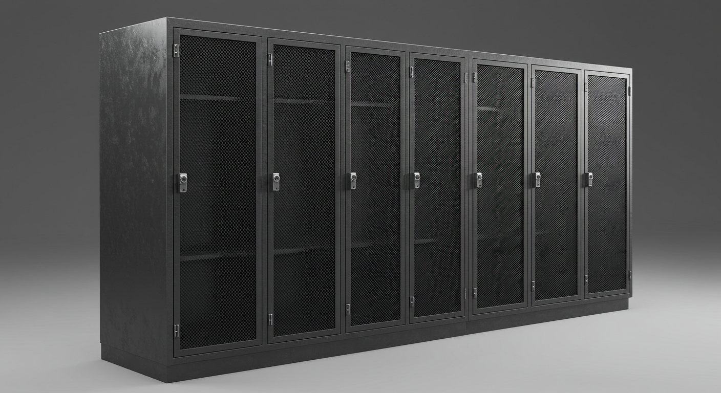 emergency services lockers mesh