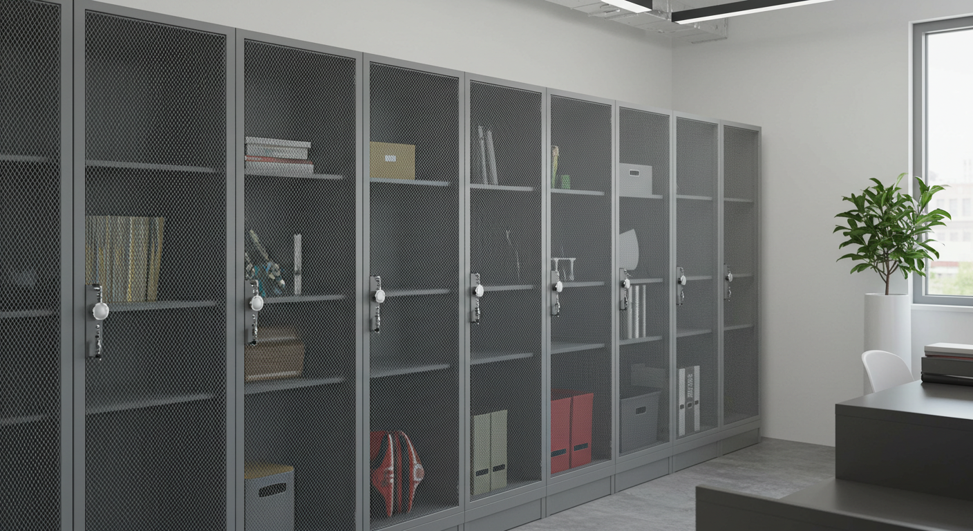 mesh storage lockers USA
