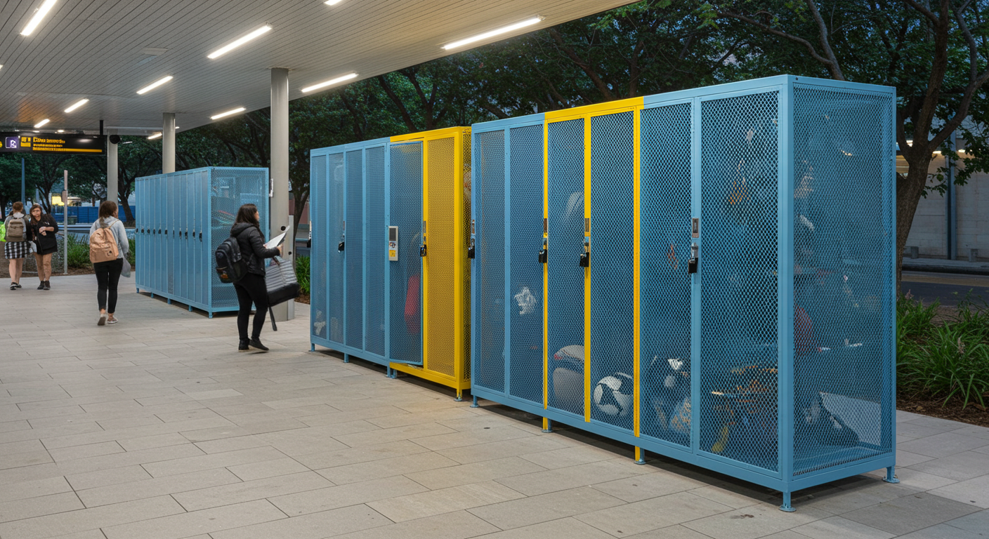 public safety mesh lockers