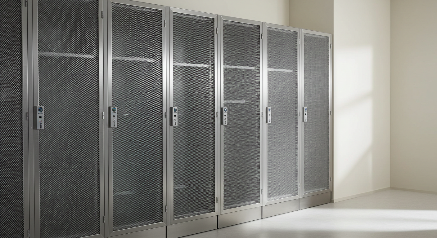 stainless steel mesh lockers for medical