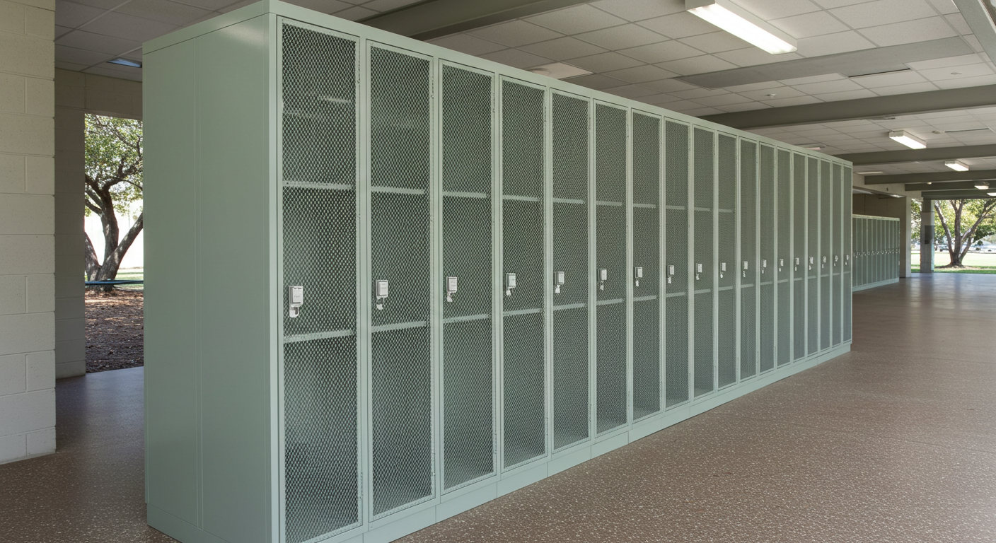 wire mesh lockers CA