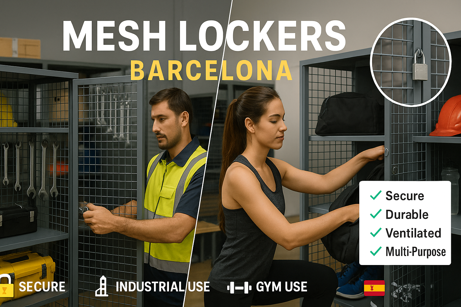 mesh lockers Barcelona
