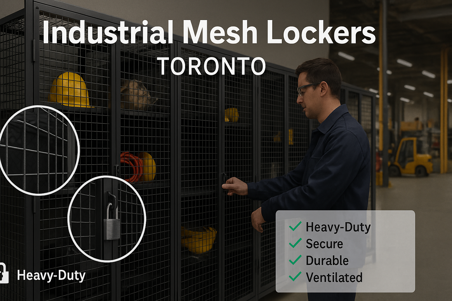 industrial mesh lockers Toronto