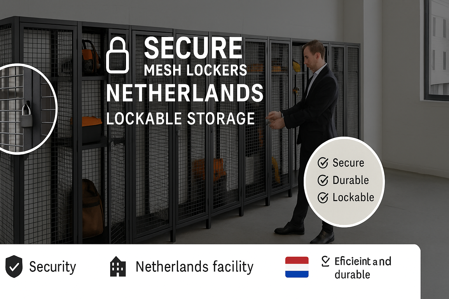 secure mesh lockers Netherlands