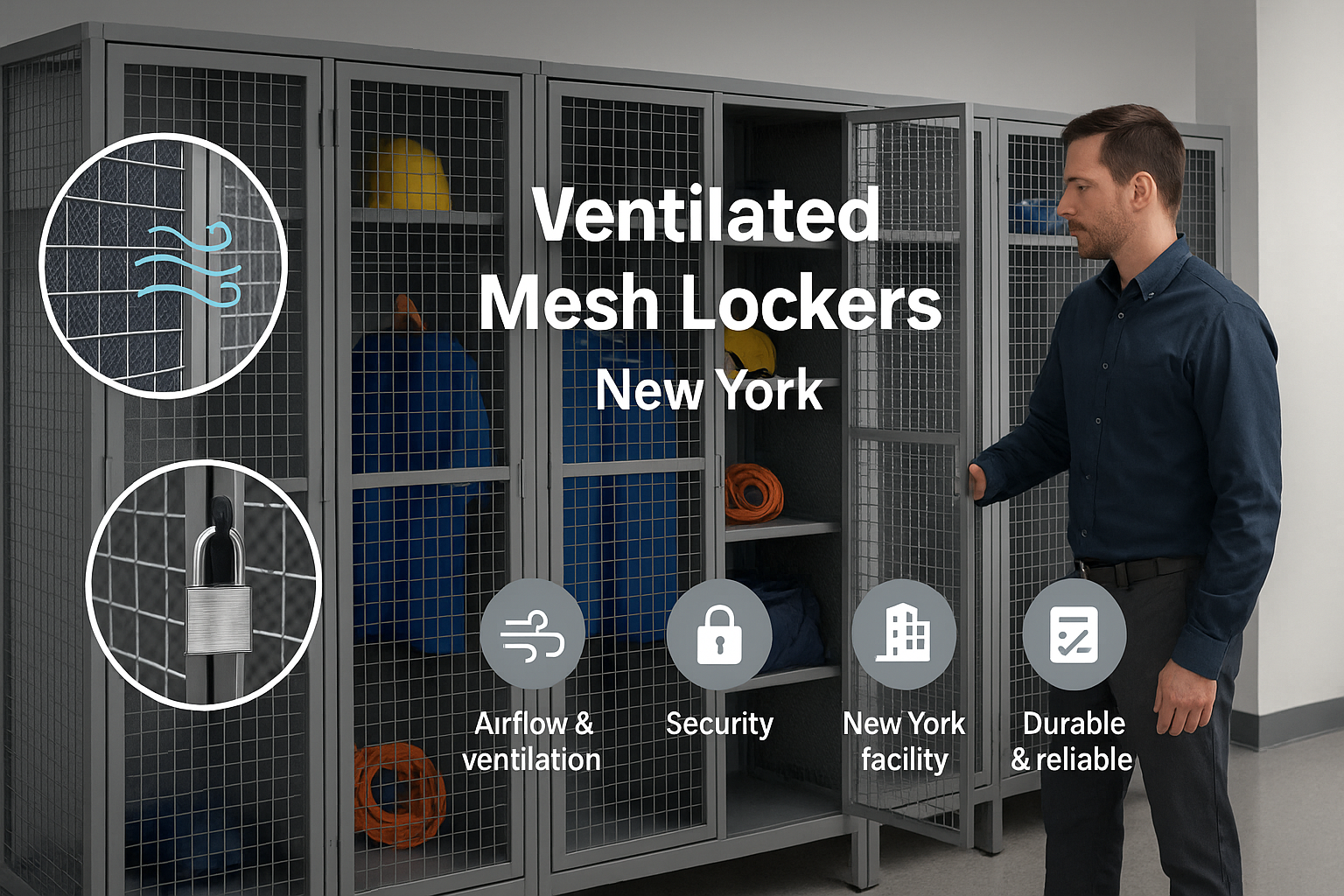 ventilated mesh lockers New York