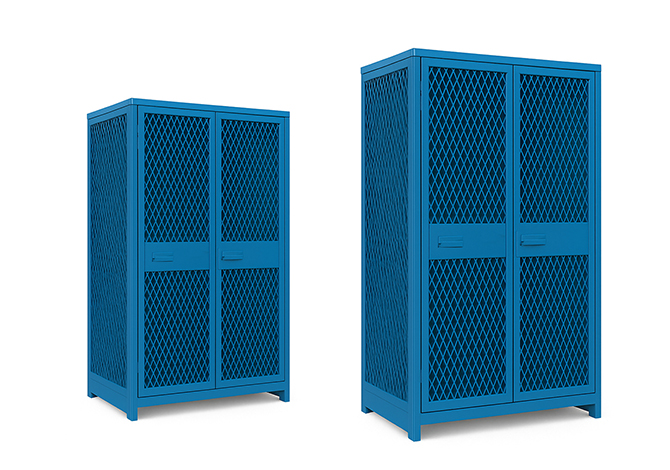 mesh locker for construction sites