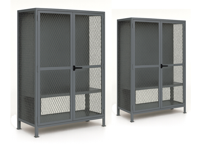 visible mesh storage locker