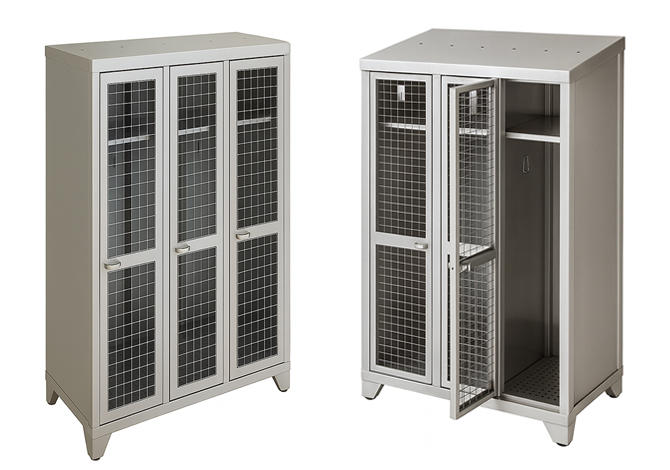 clear view mesh lockers