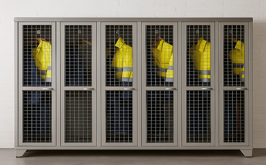 clear view mesh locker
