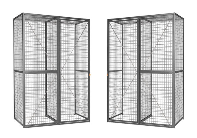 warehouse equipment mesh lockers