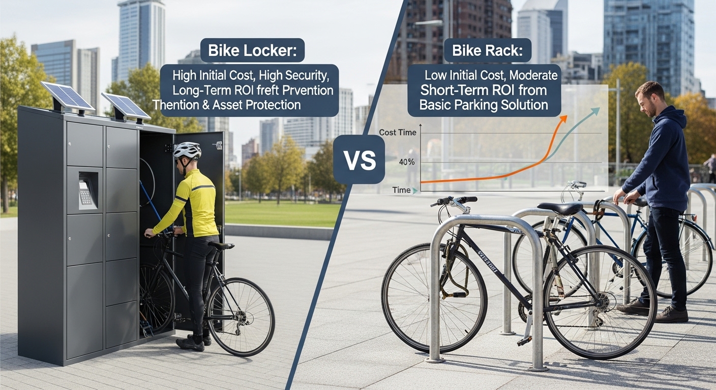 Bike Locker vs Bike Rack Cost
