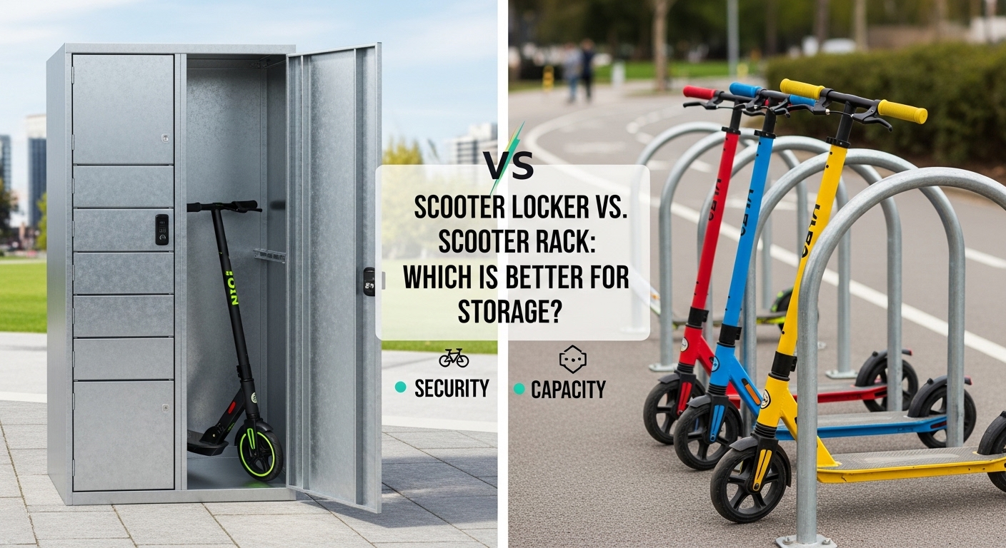 Scooter Locker vs Scooter Rack Which is Better for Storage