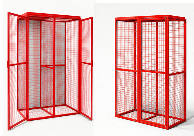 custom size mesh lockers