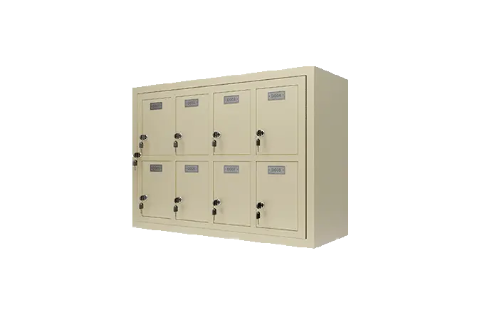 two-tier four-door cell phone cabinet‌ in beige
