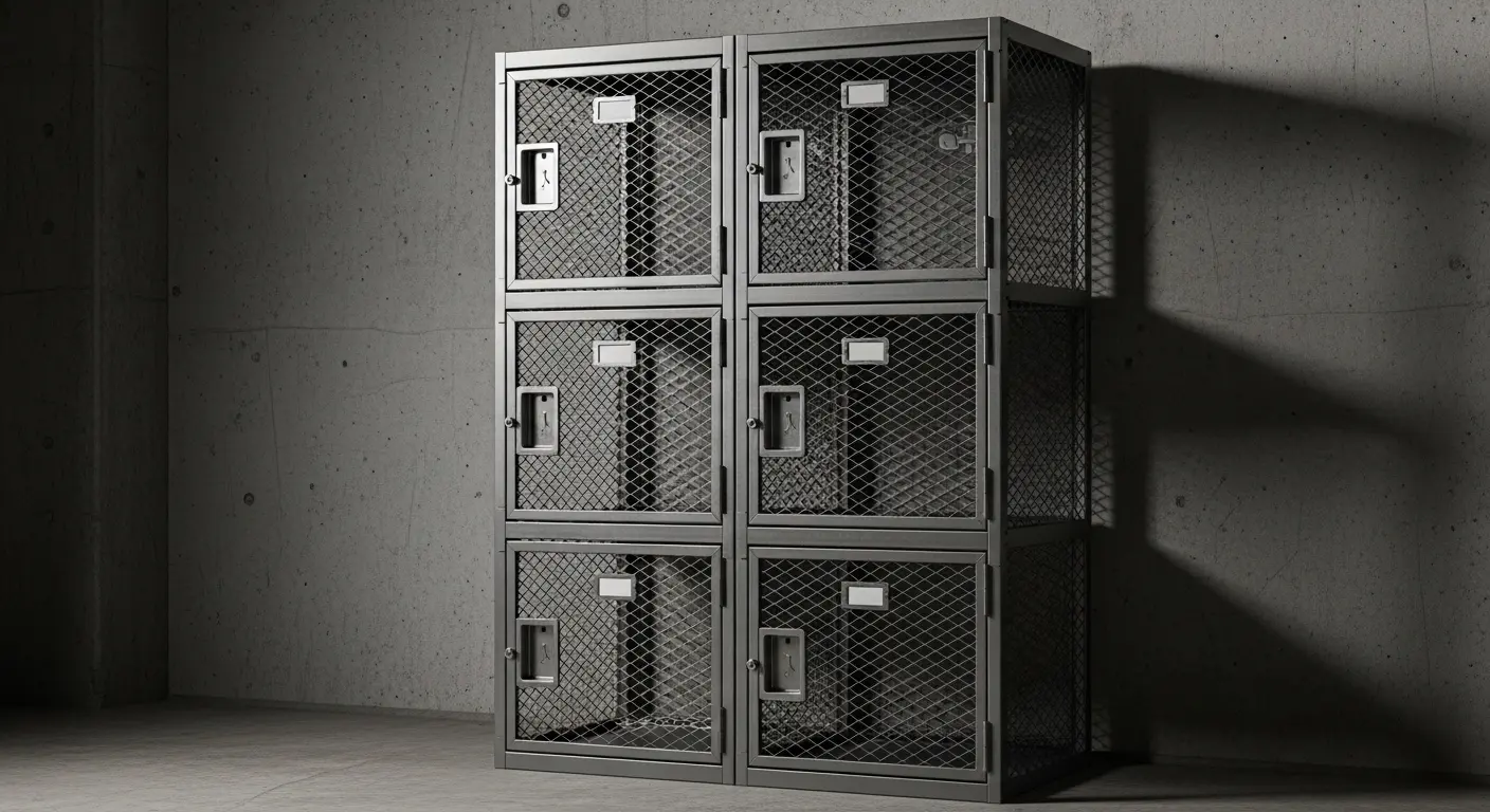 mesh lockers 6 door