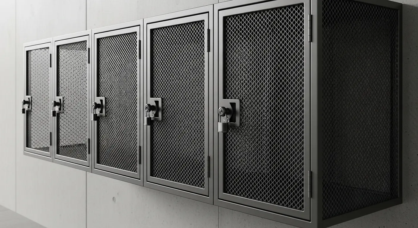 mesh lockers 4 door