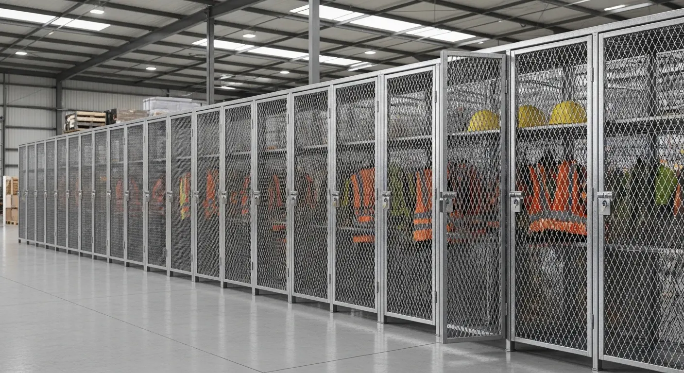 heavy duty wire mesh lockers
