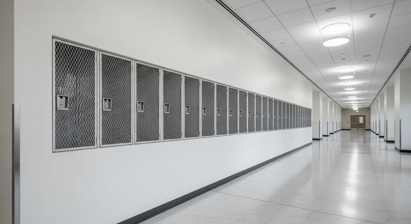 mesh lockers for government buildings