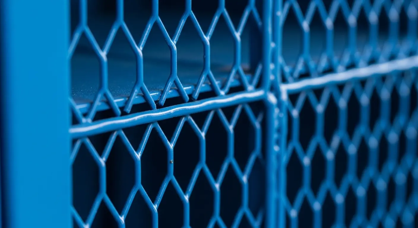 powder coated mesh lockers