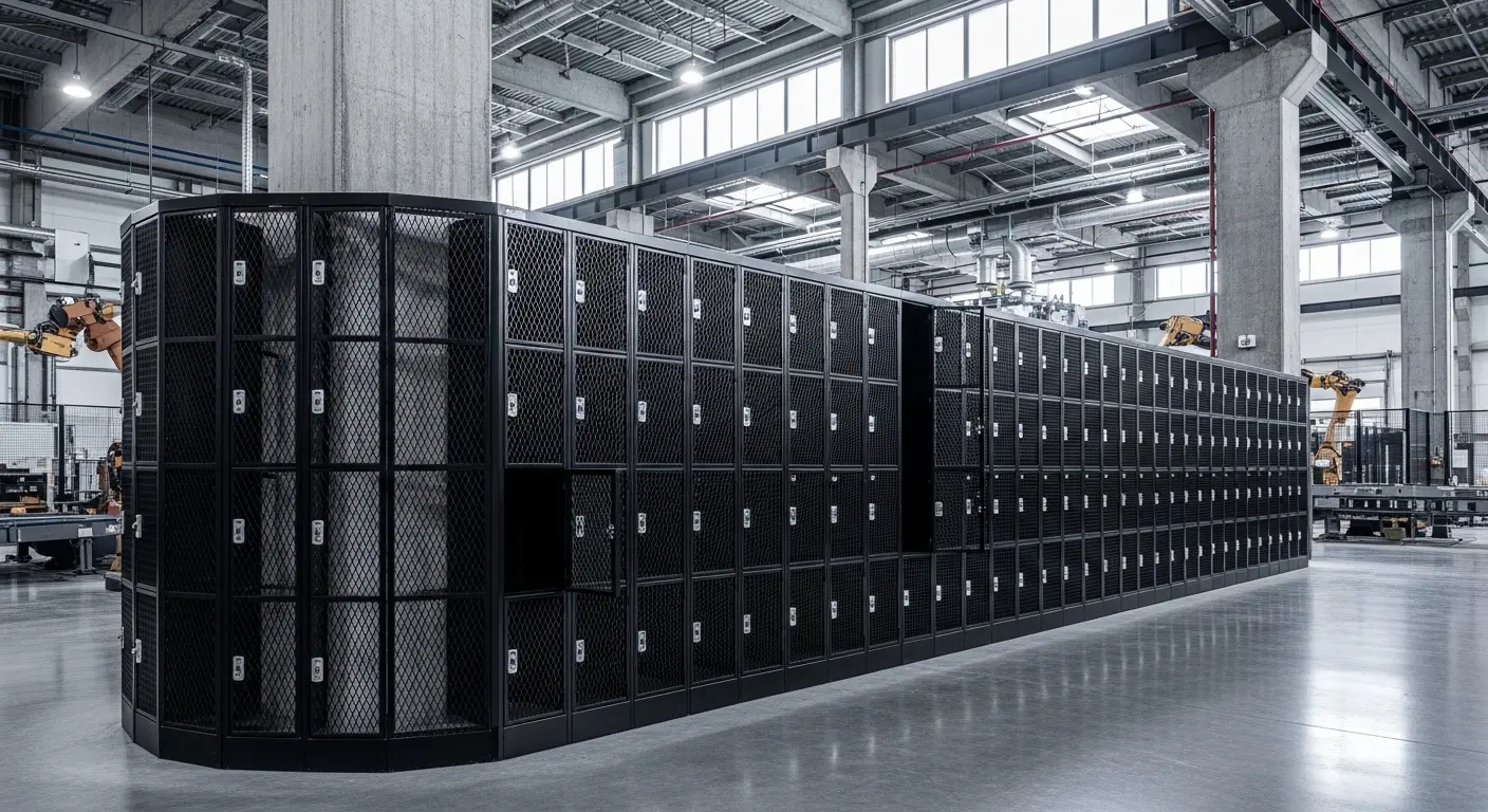 custom wire mesh lockers