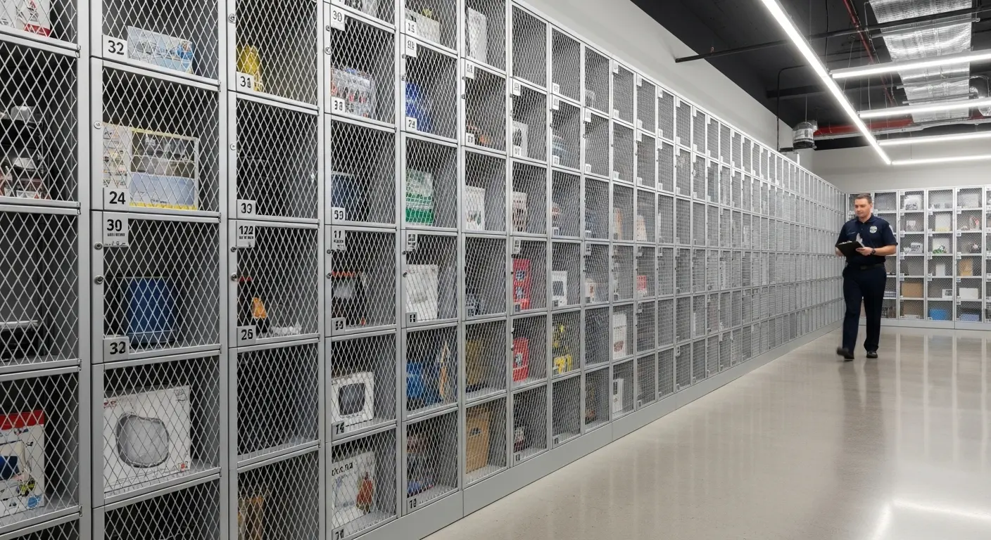 anti-theft mesh lockers