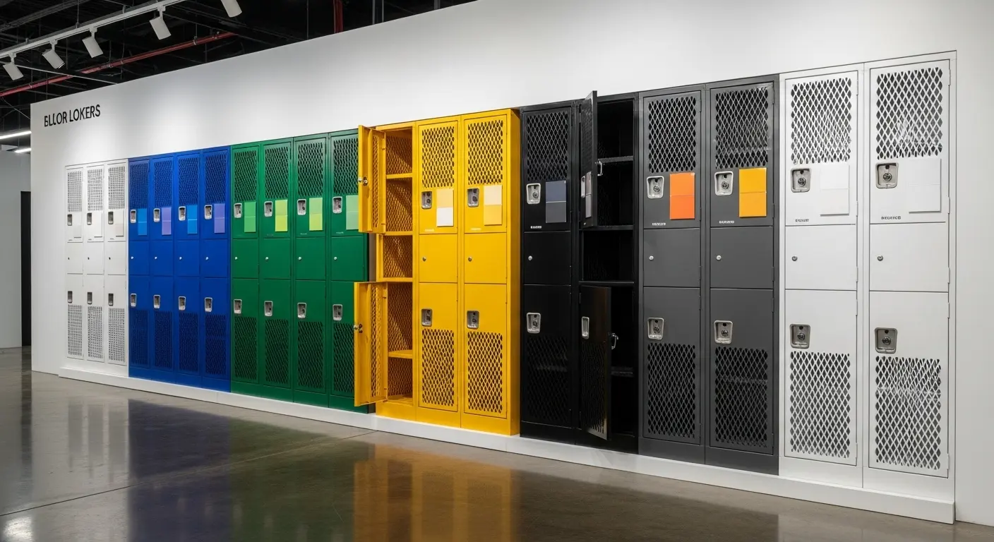 mesh locker color options