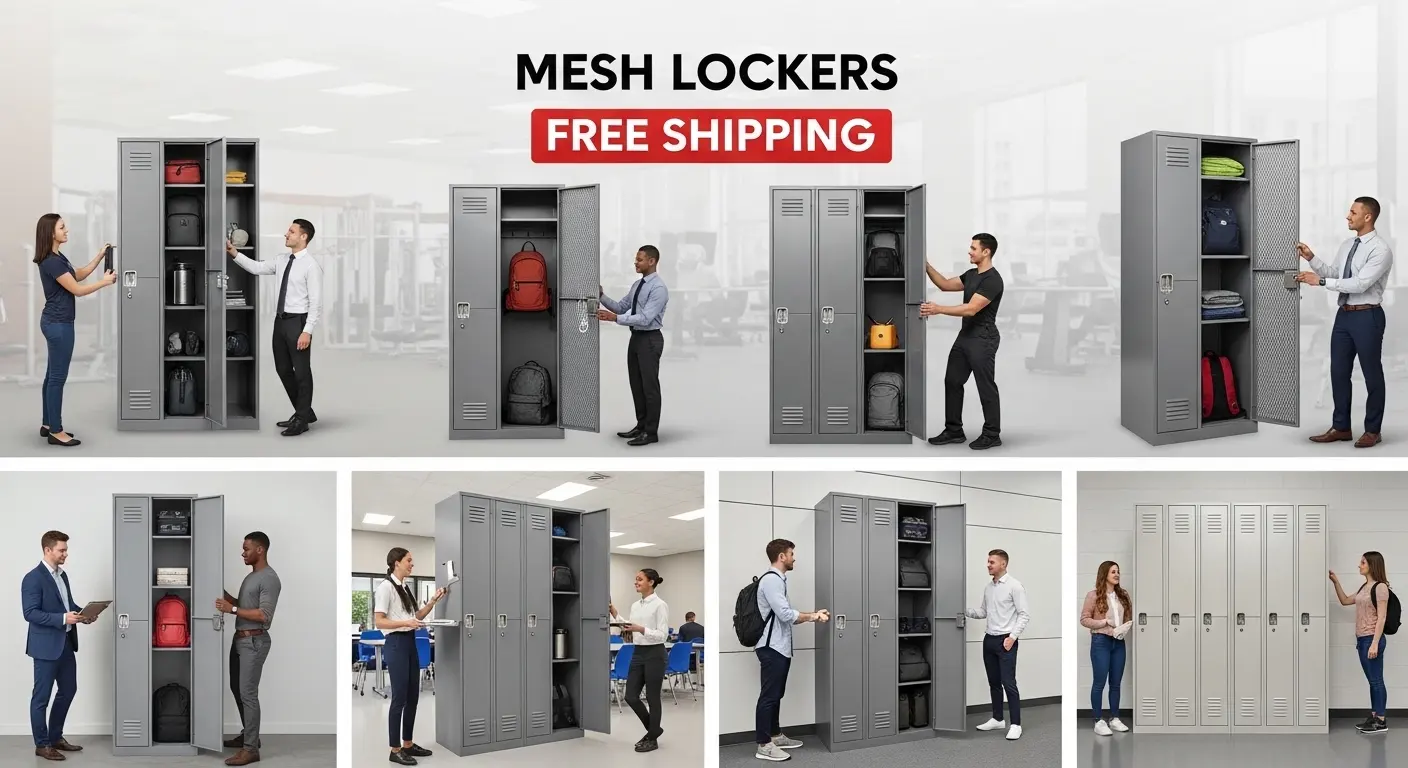 Mesh Lockers Free Shipping