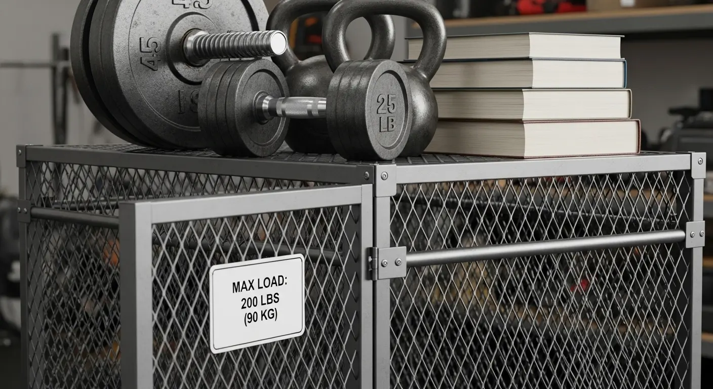 mesh locker weight capacity