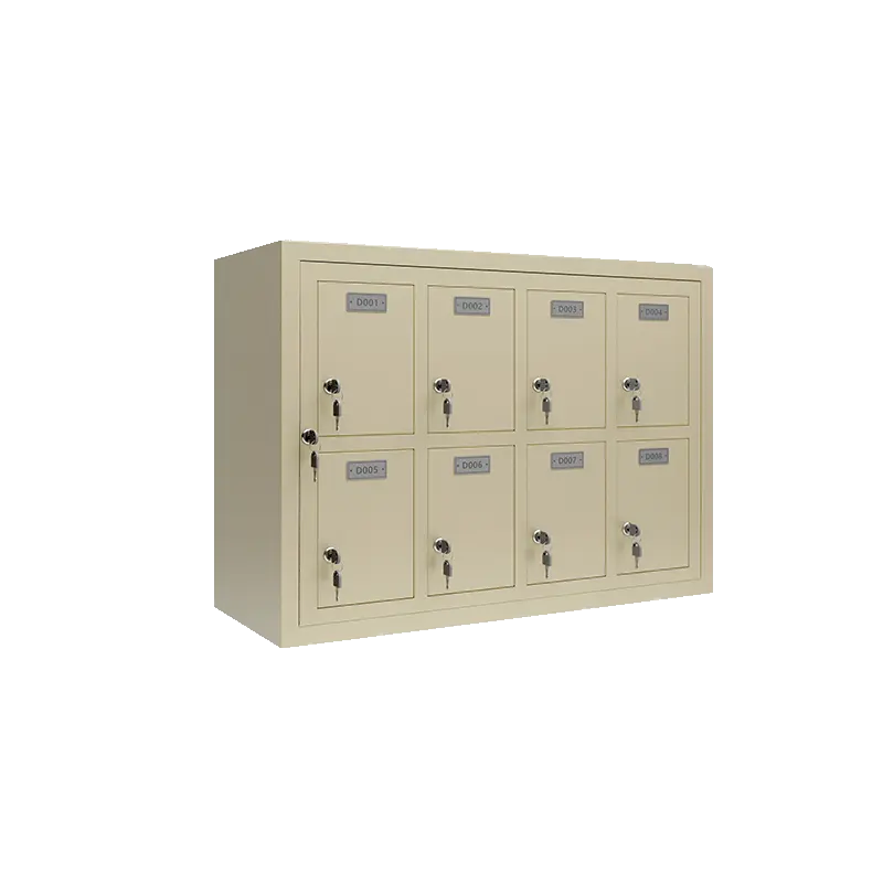8 doors phone cages in beige