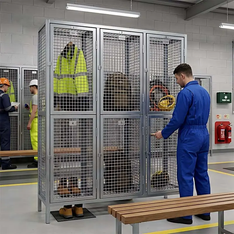 anti rust storage mesh lockers