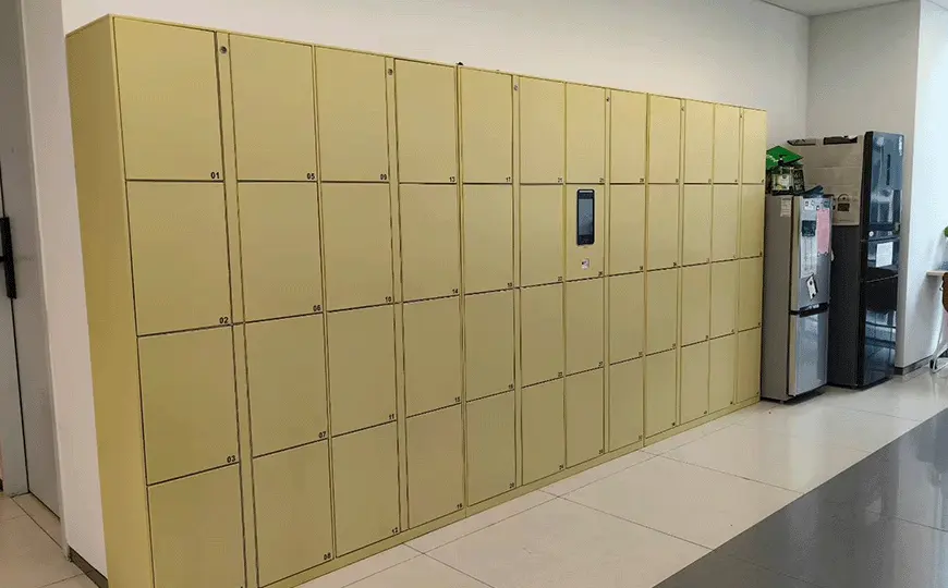 Biometric Face Locker in yellow