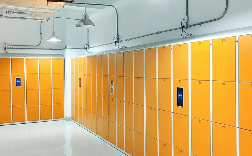 mart Face Recognition Locker-orange