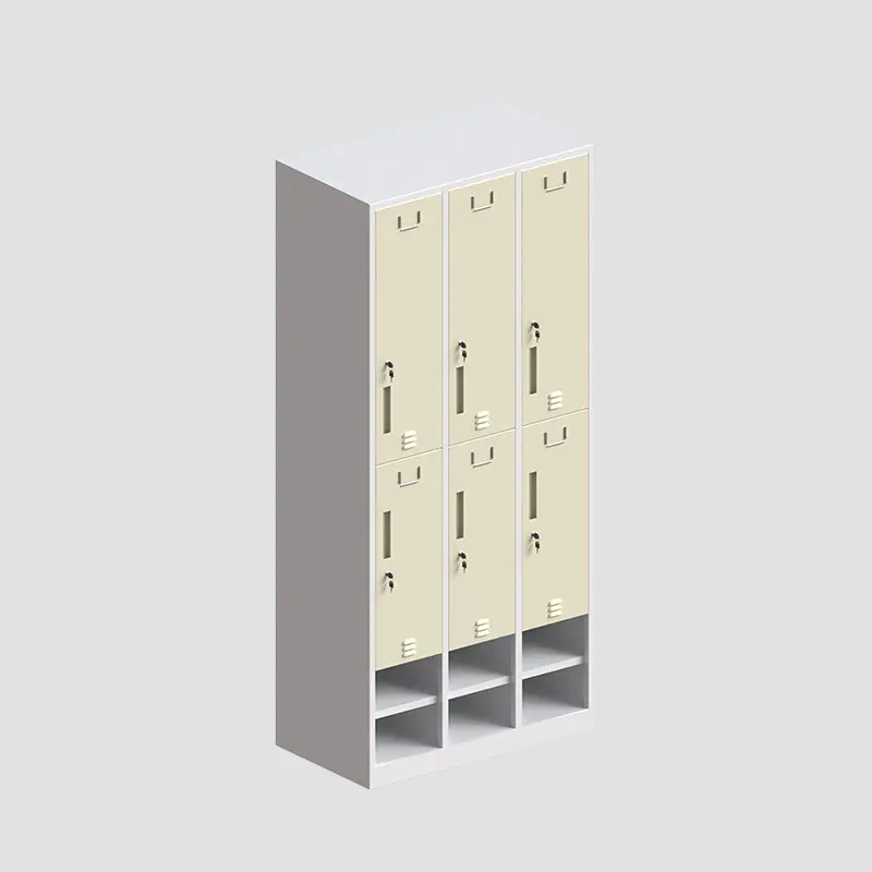 little yellow change room locker