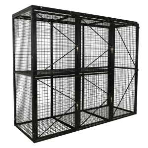 black mesh lockers