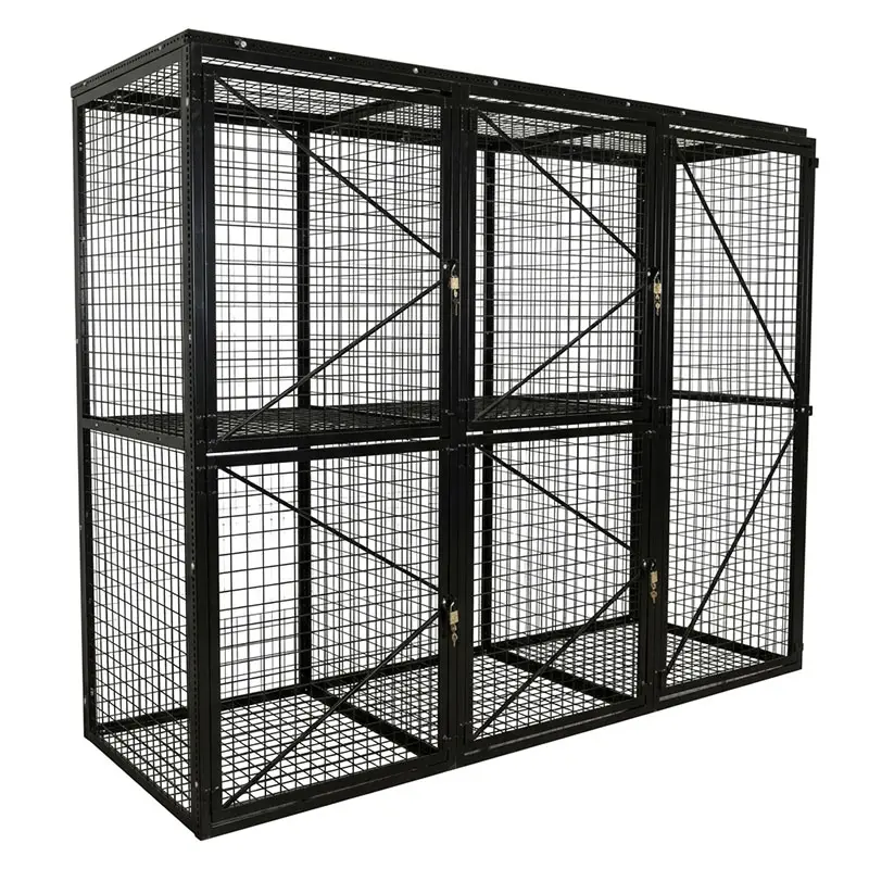 black mesh lockers