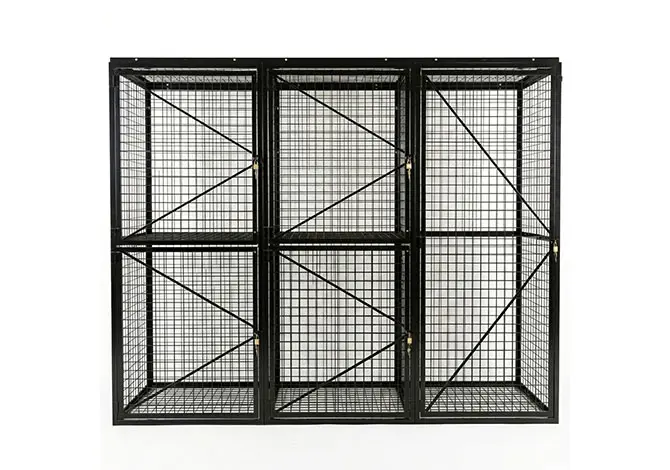 mesh lockers with 5 doors