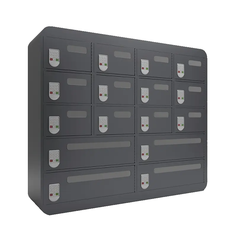 phone lockers with charging in dark