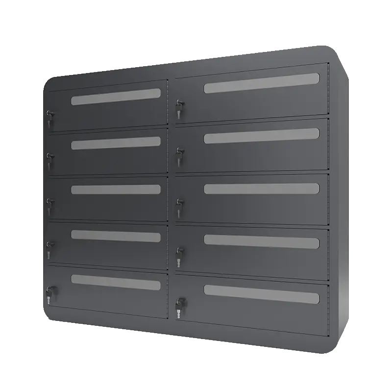 workplace laptop lockers with charging 10 doors