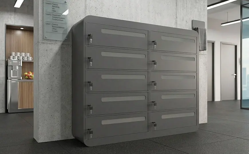 workplace laptop lockers with charging