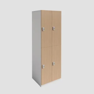 commercial locker with 4 doors